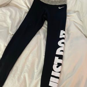 Nike pro dri- fit just do it leggings xs